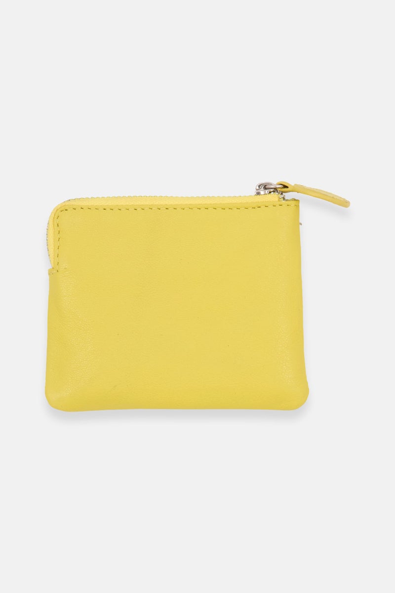 Women Brand Logo Wallet 9 L x 8 H x 2 W cm, Yellow