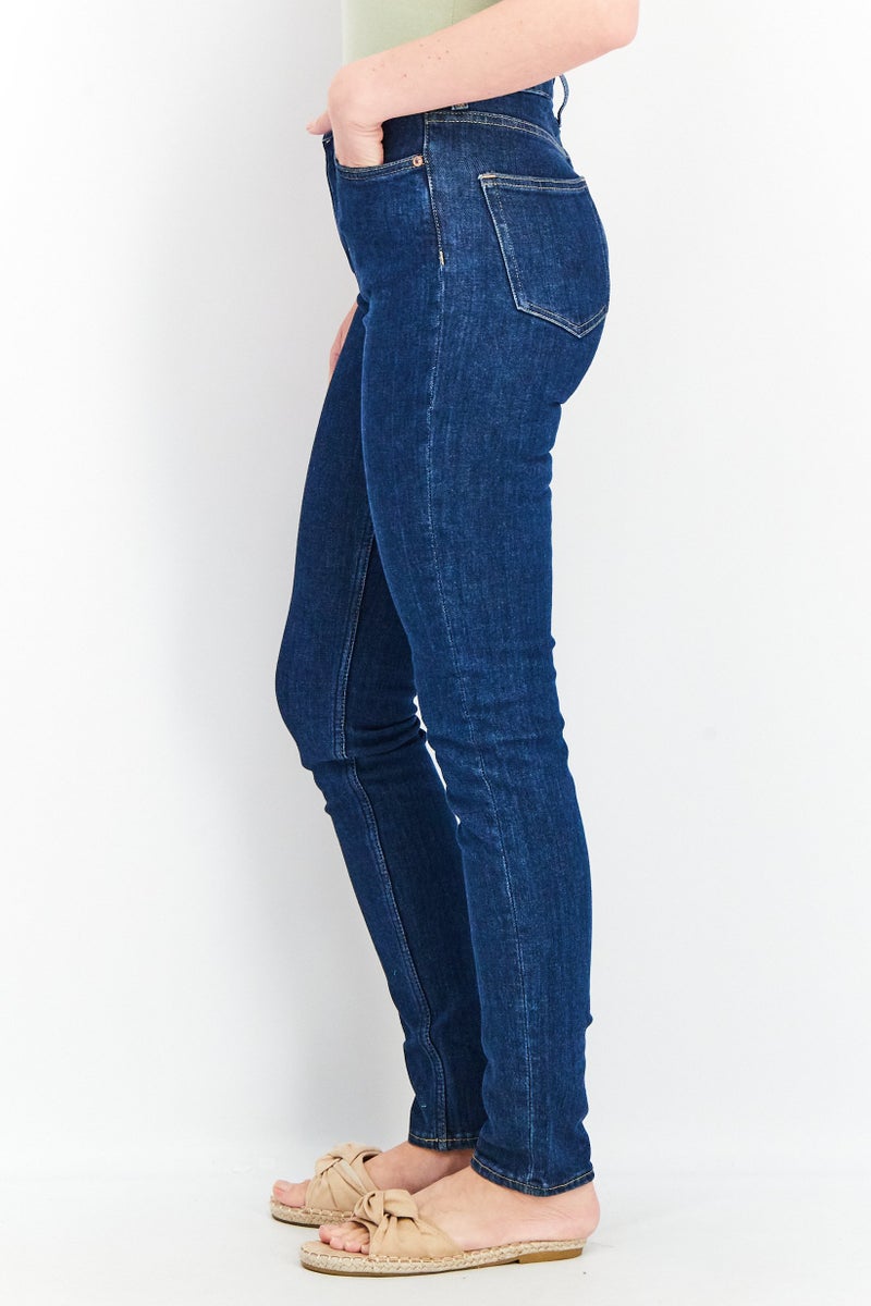 Women Regular Fit Stretchable High Waist Skinny Jeans, Blue