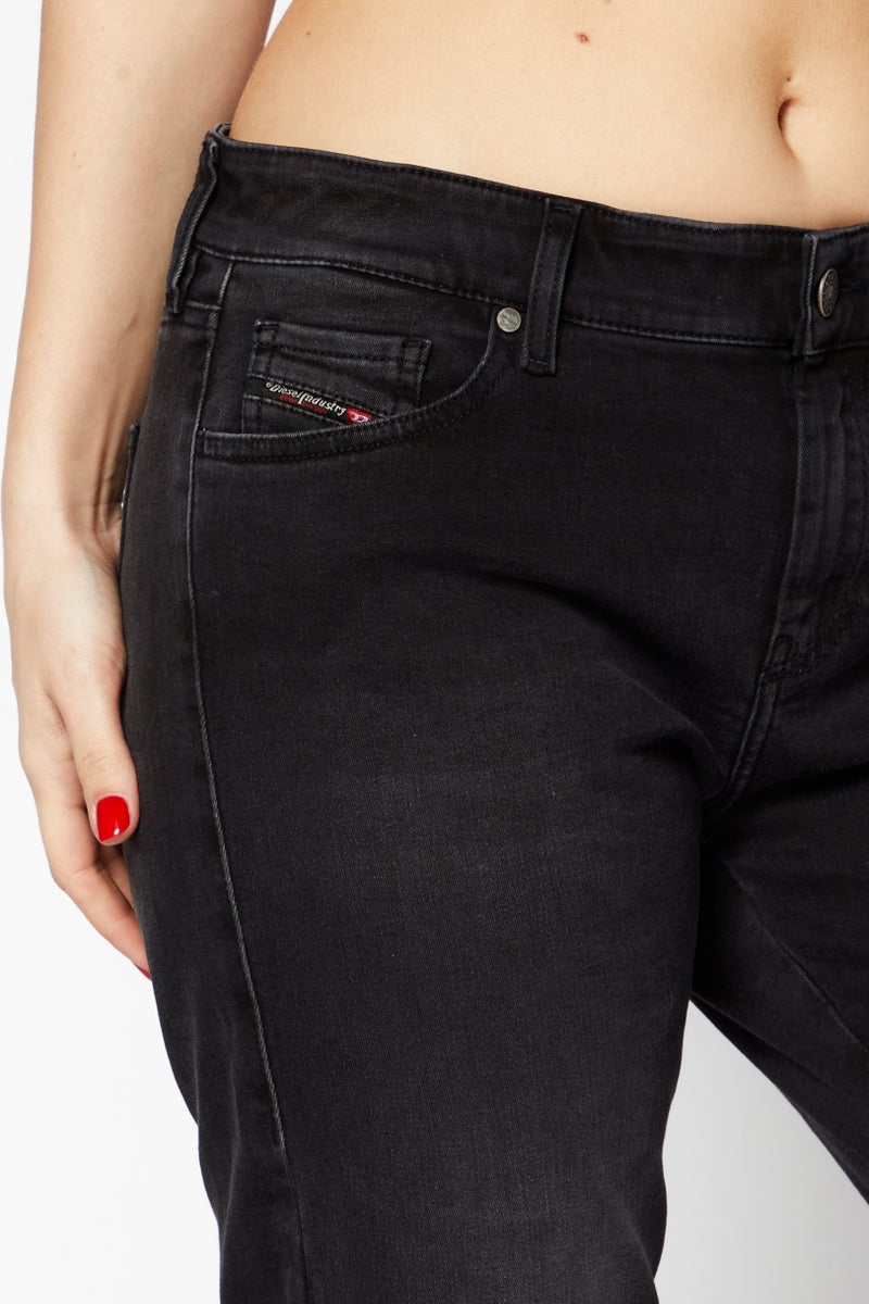 Women Slandy Super Skinny Fit Plain Stretchable Denim Jeans, Black