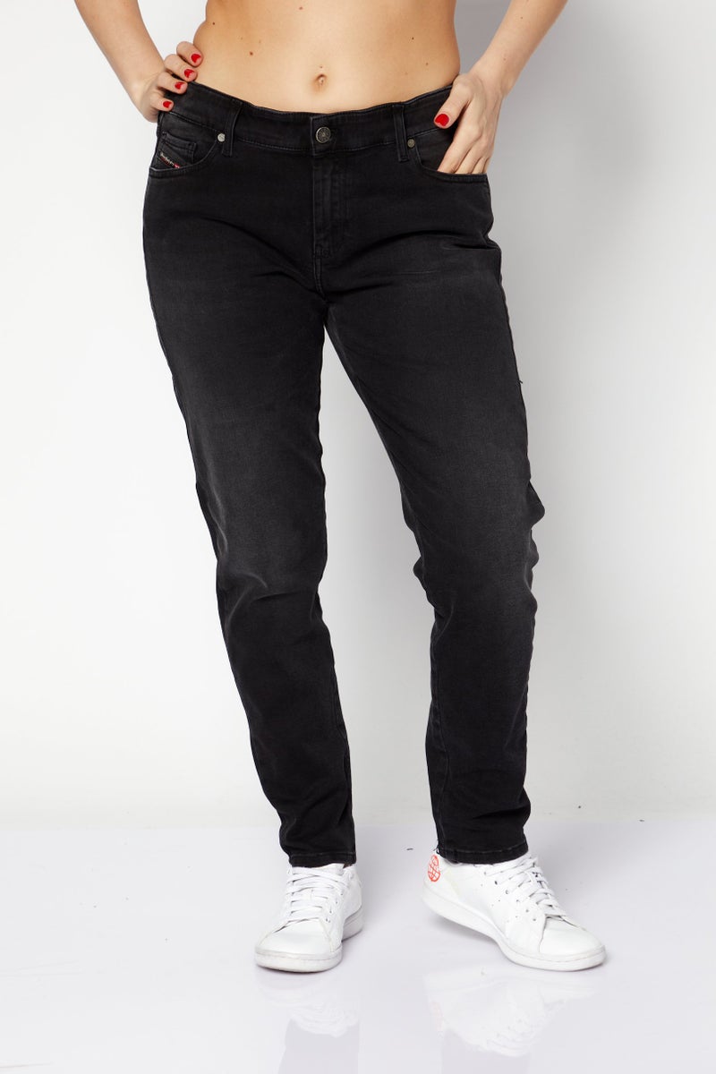 Women Slandy Super Skinny Fit Plain Stretchable Denim Jeans, Black