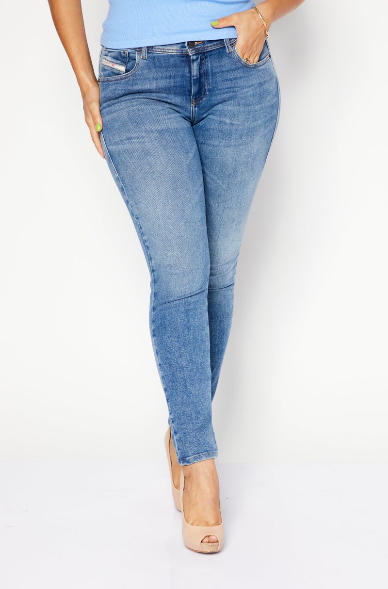 Women Regular Fit Washed Stretchable Denim Jeans, Blue