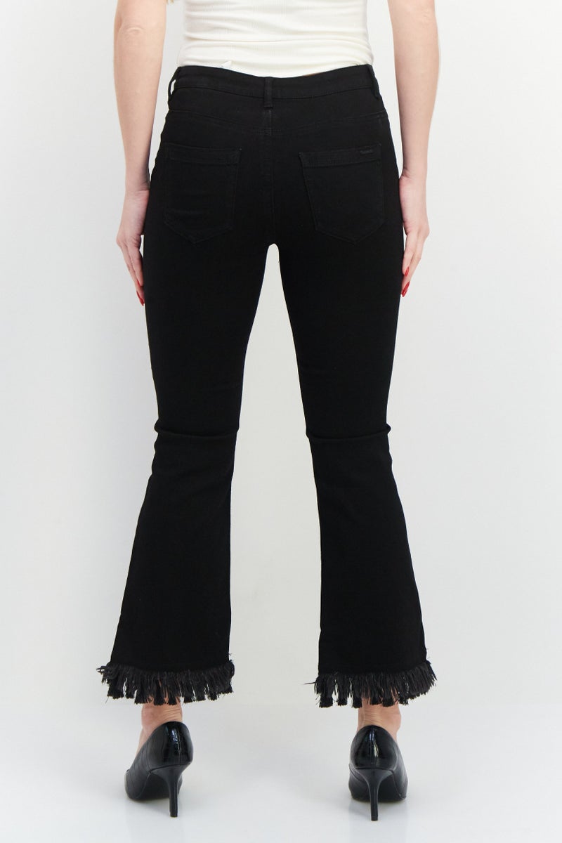 Women Slim Fit Wash Stretchable Denim, Black