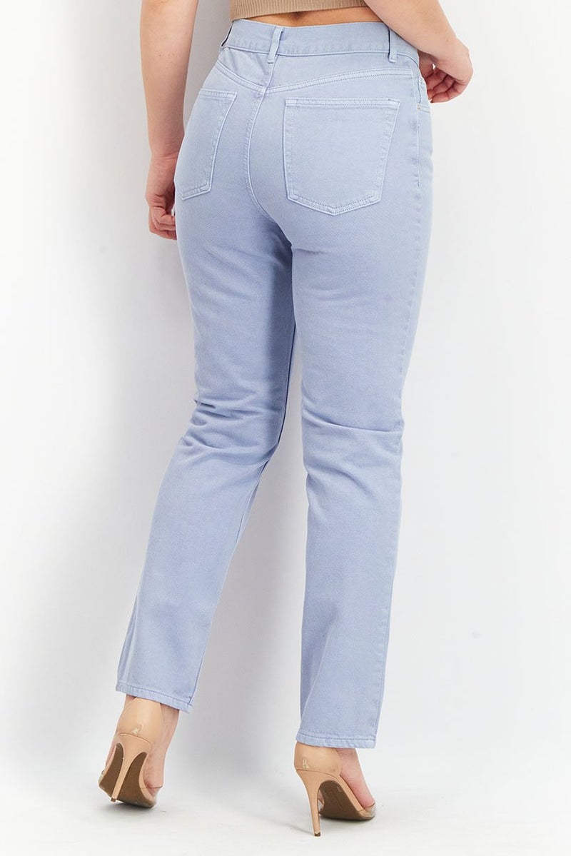 Women Regular Fit Textured Non-Stretchable Jeans, Light Blue