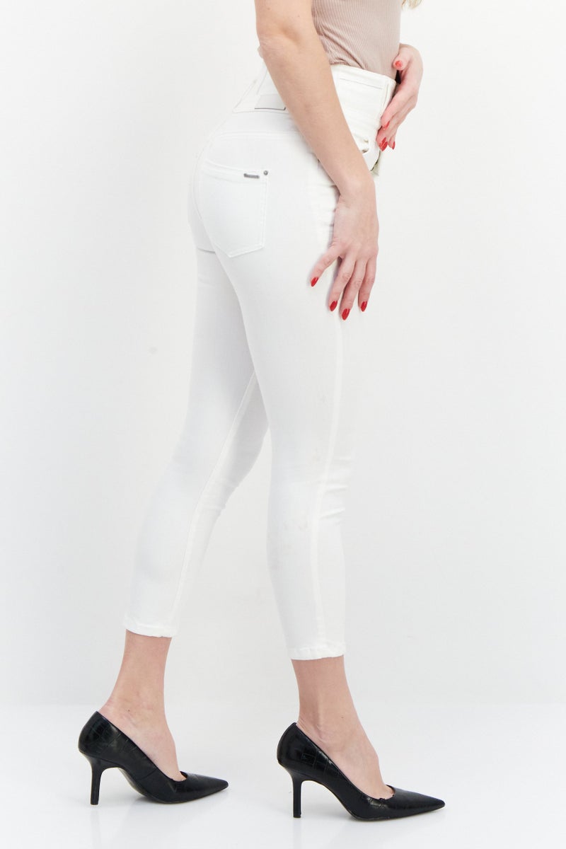 Women Slim Fit Solid Stretchable 7