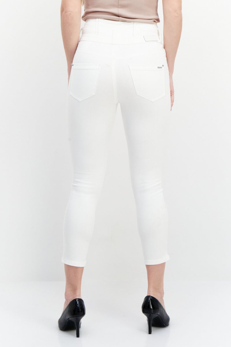 Women Slim Fit Solid Stretchable 7