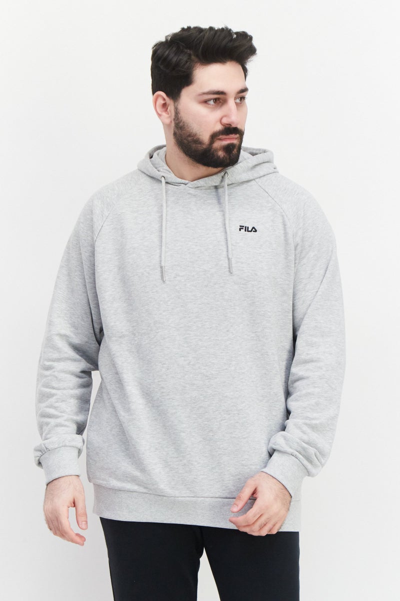 Men Sportswear Fit Long Sleeve Training Hoodies, Grey