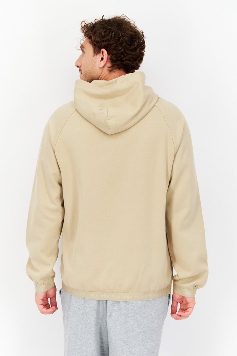 Men Sportswear Fit Long Sleeve Golf Sweatshirt, Dark Beige