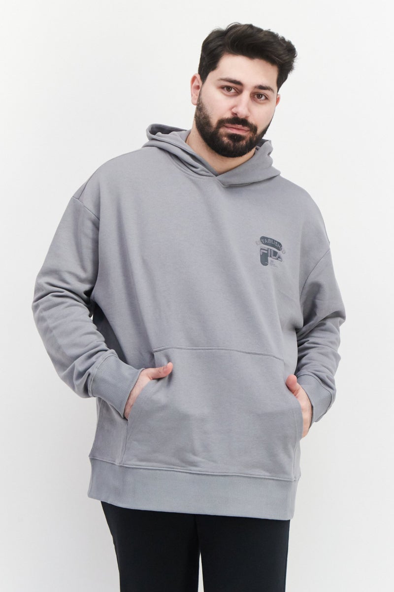 Men Sportswear Fit Training Hoodie, Grey