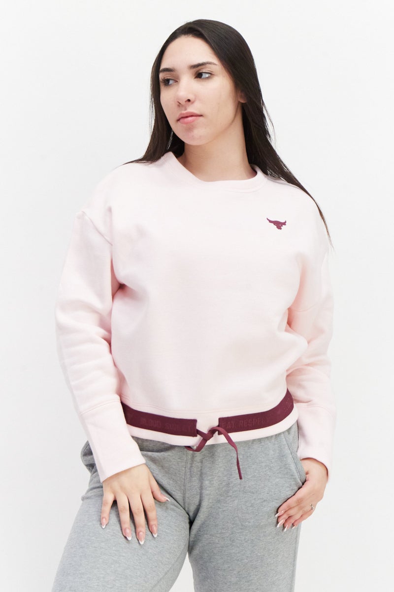 Women Sportswear Fit Training Sweatshirt, Pink