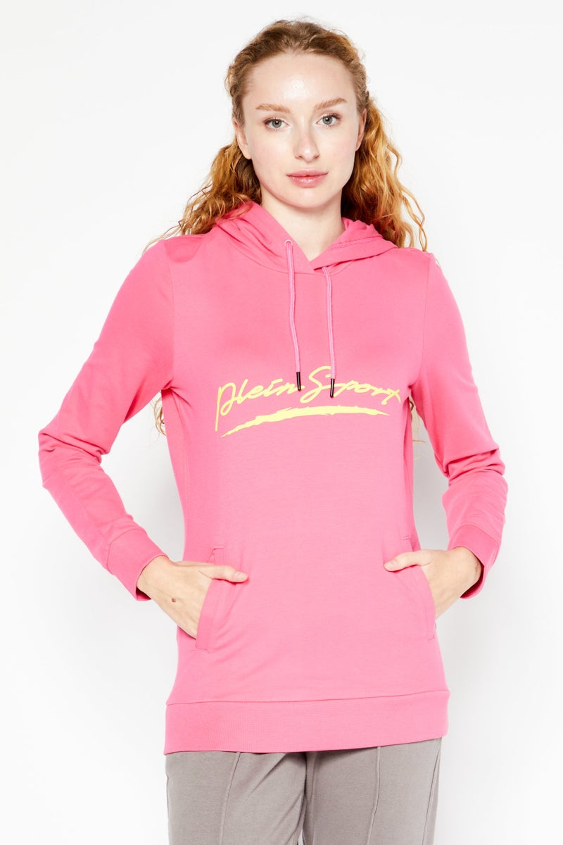 Women Sportswear Fit Long Sleeves Training Sweatshirts, Pink