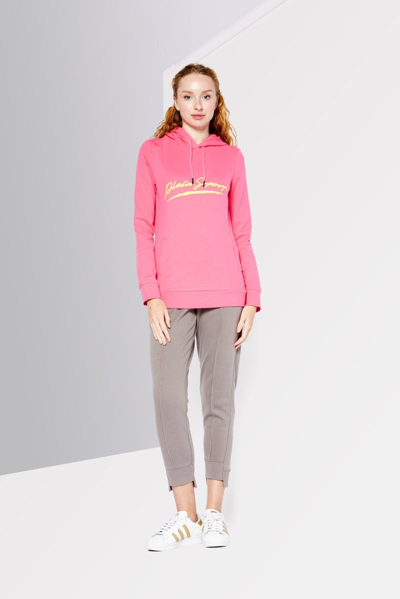 Women Sportswear Fit Long Sleeves Training Sweatshirts, Pink