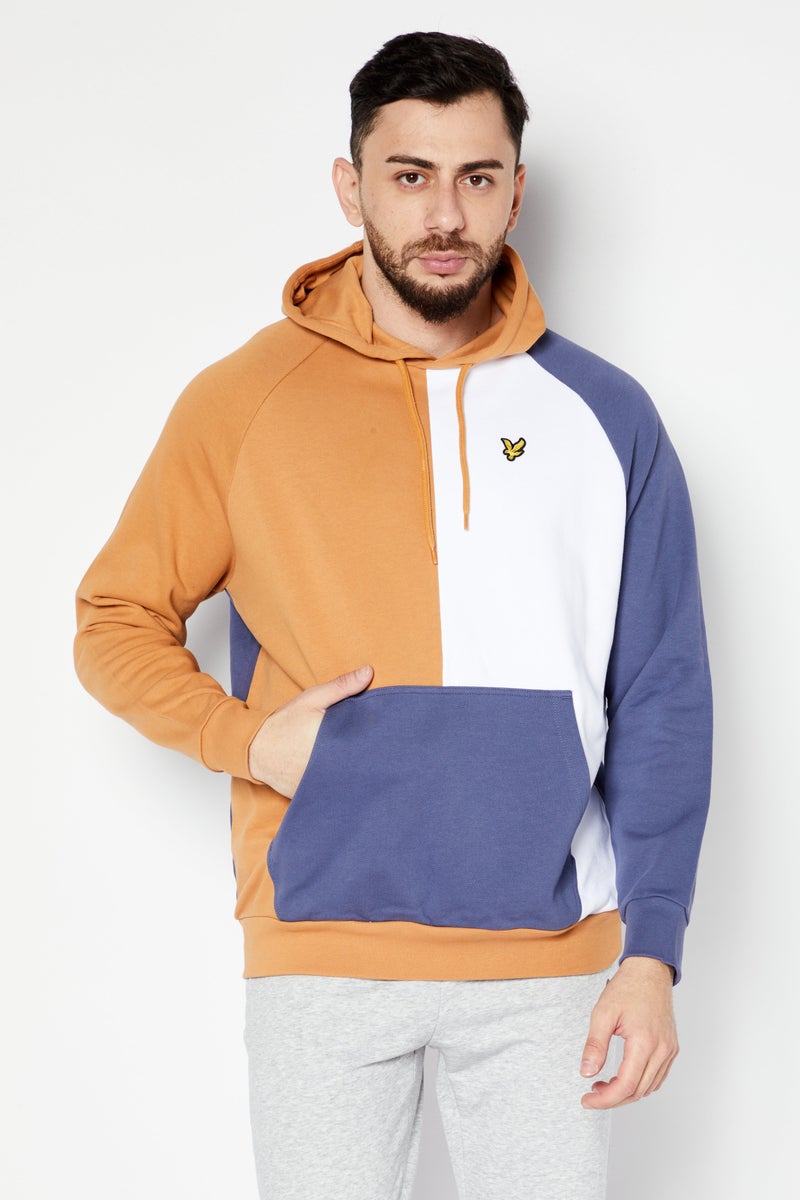 Men Hooded Long Sleeve Brand Logo Sweatshirt, Brawn Combo