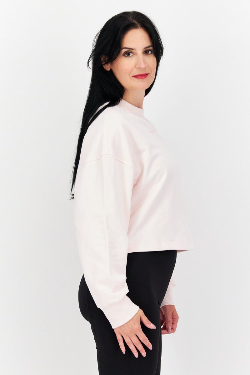 Women Sportswear Fit Long Sleeve Sweatshirt, Pink