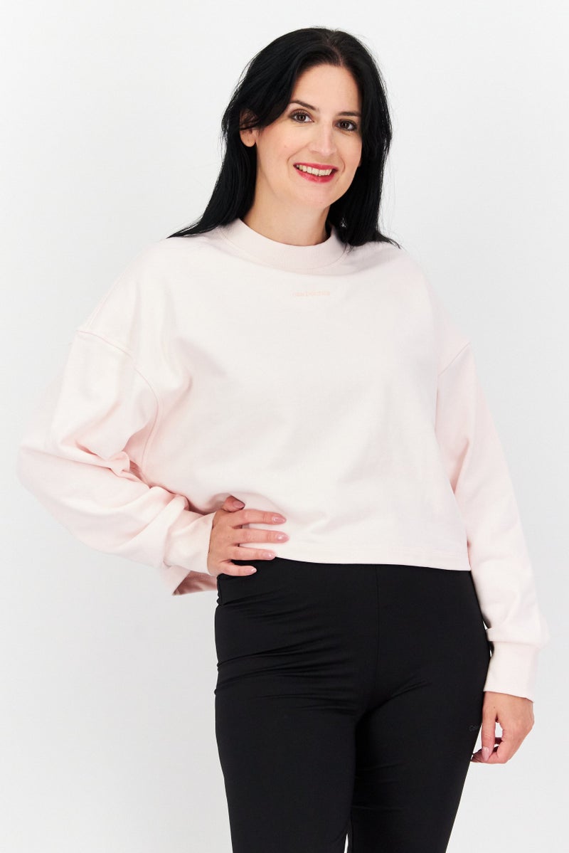 Women Sportswear Fit Long Sleeve Sweatshirt, Pink