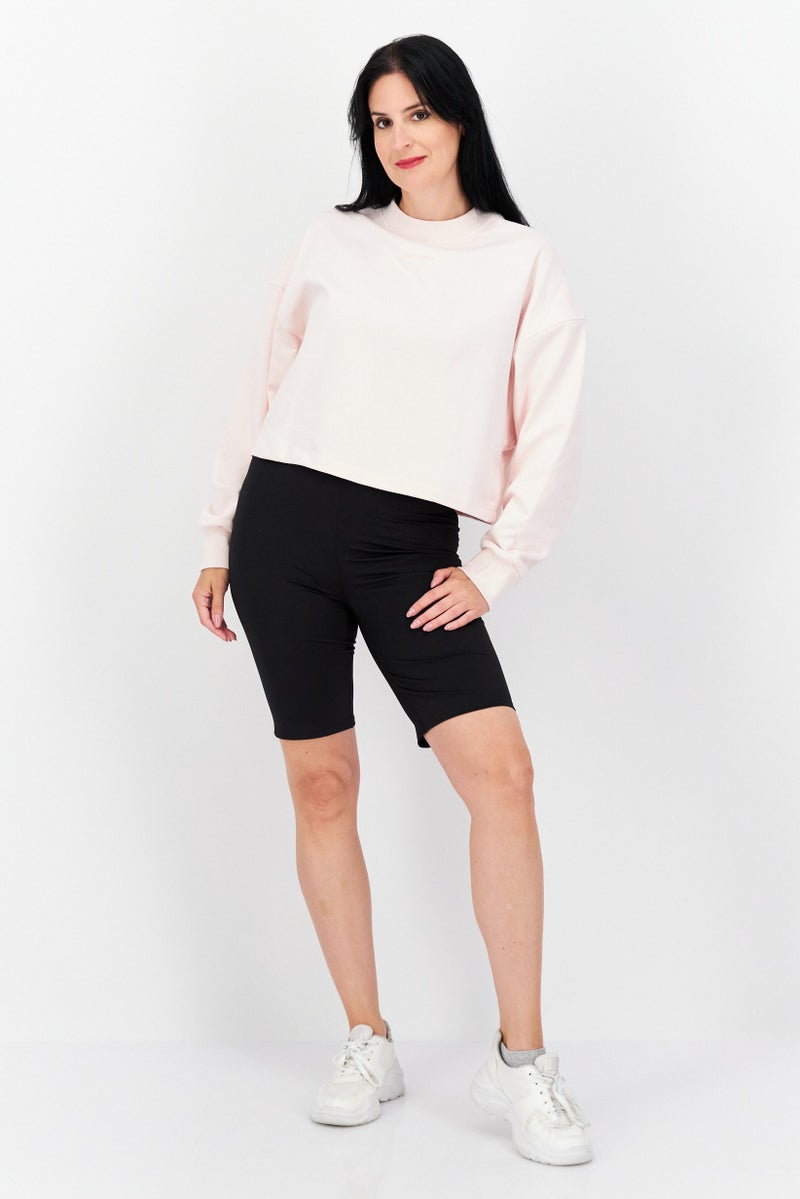 Women Sportswear Fit Long Sleeve Sweatshirt, Pink
