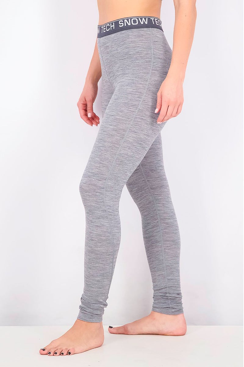 Women Pull On Solid Leggings, Grey