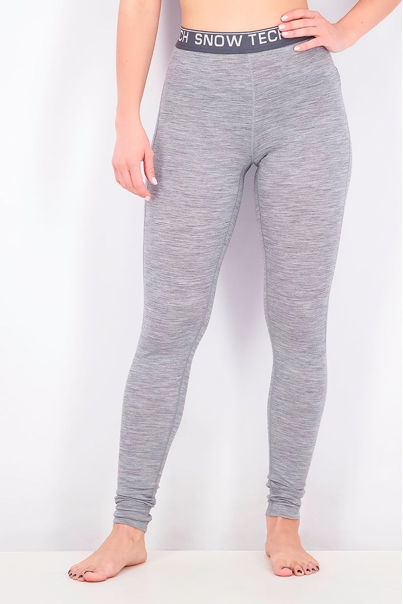 Women Pull On Solid Leggings, Grey