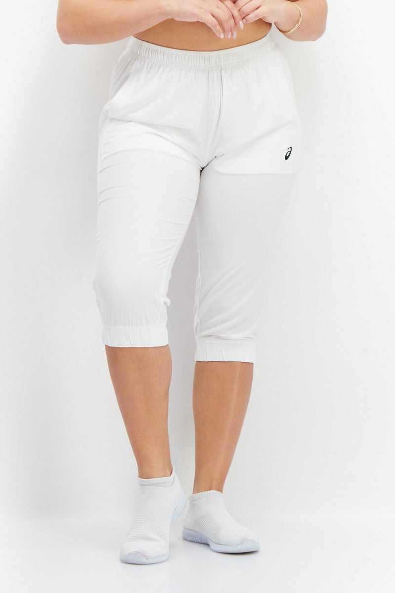 Women Sportswear Fit Training Capri Shorts, White