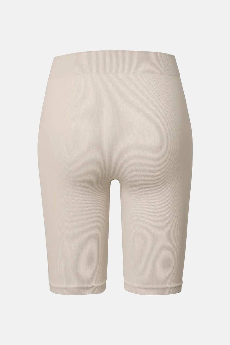 Women Pull On Seamless Shorts, Off White