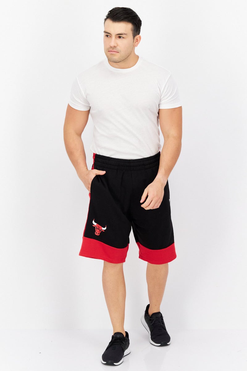 Men Sportswear Fit Chicago Bulls Basketball Shorts, Black Combo