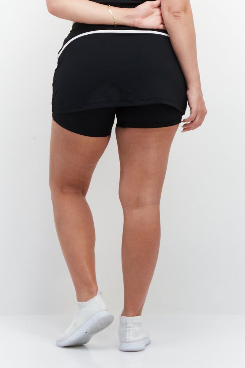 Women Sportswear Fit Tennis Skort, Black