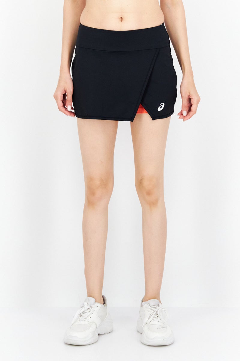 Women Sportswear Fit Training Skort, Black/Orange