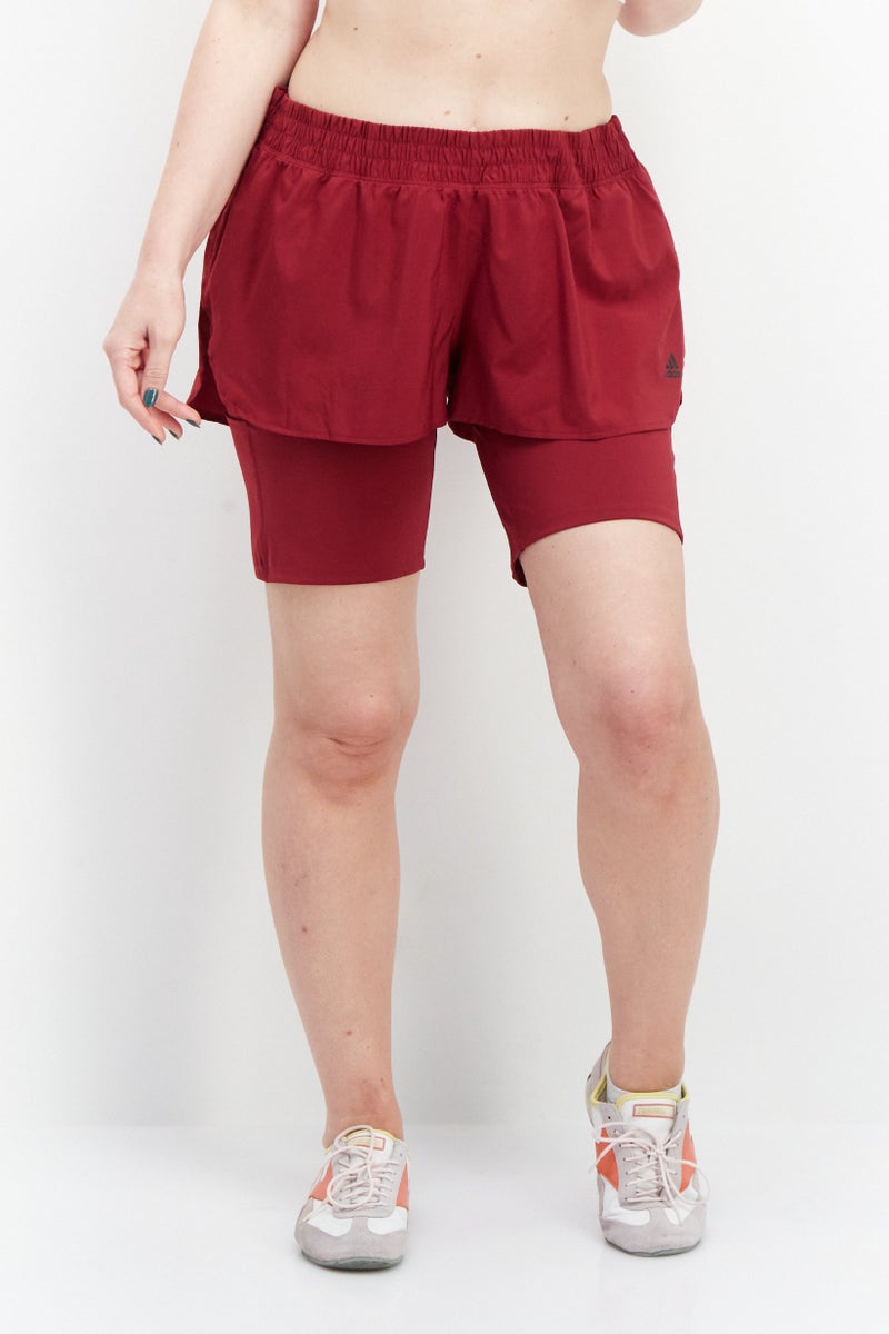 Women Sportswear Fit Training Short, Maroon