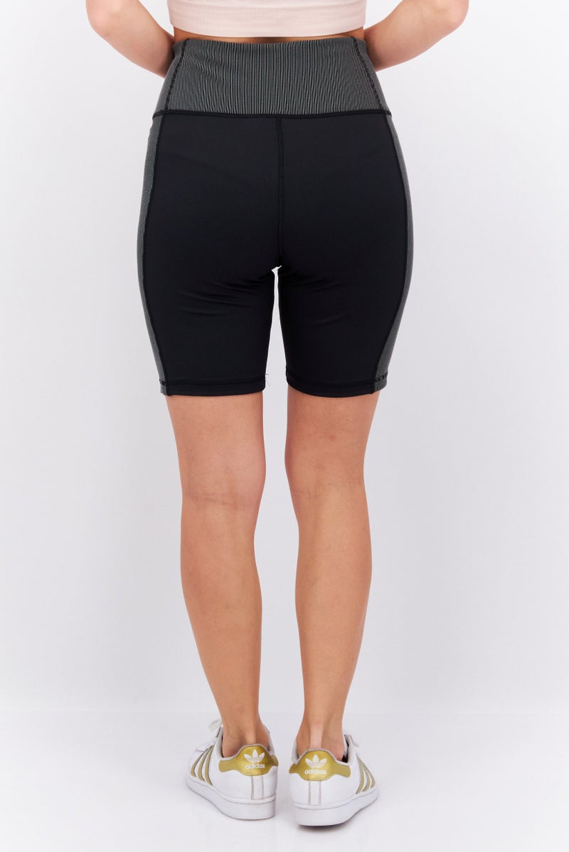 Women Sportswear Fit Training Short, Black/White