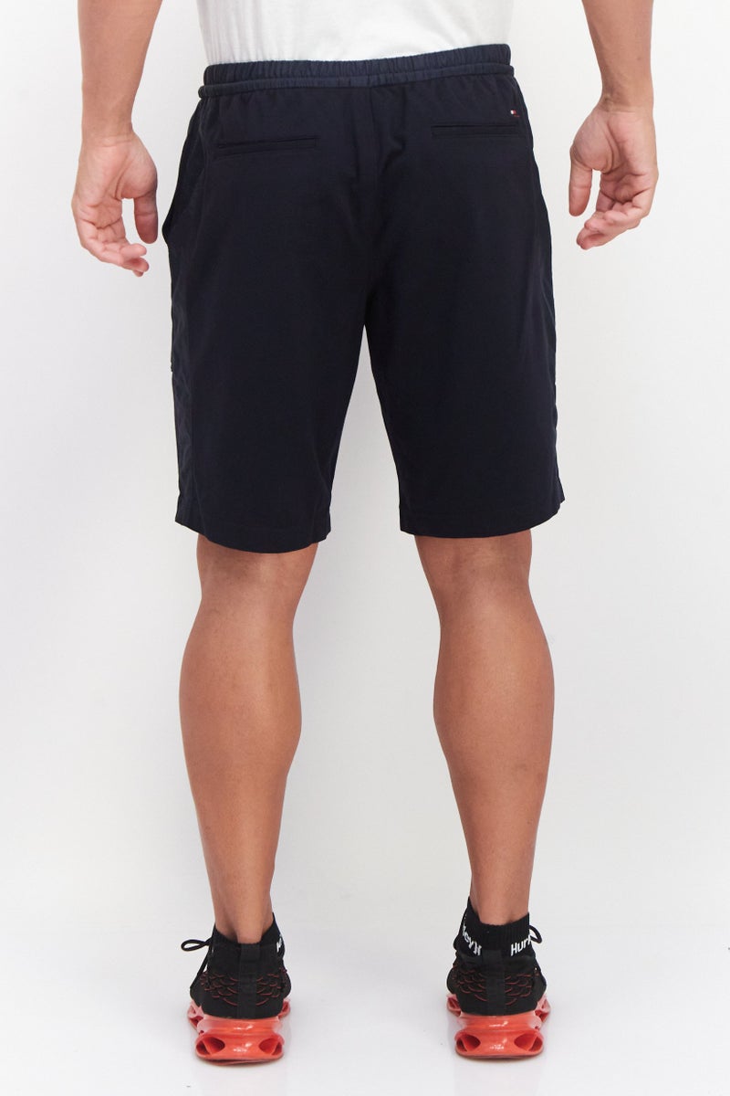 Men Plain Basic Short, Navy