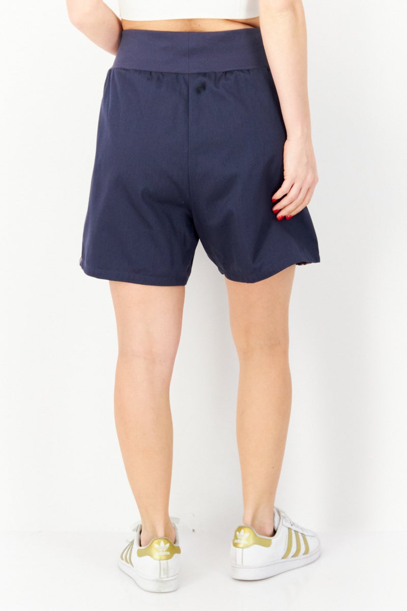 Women Sportswear Fit Running Short, Navy Blue