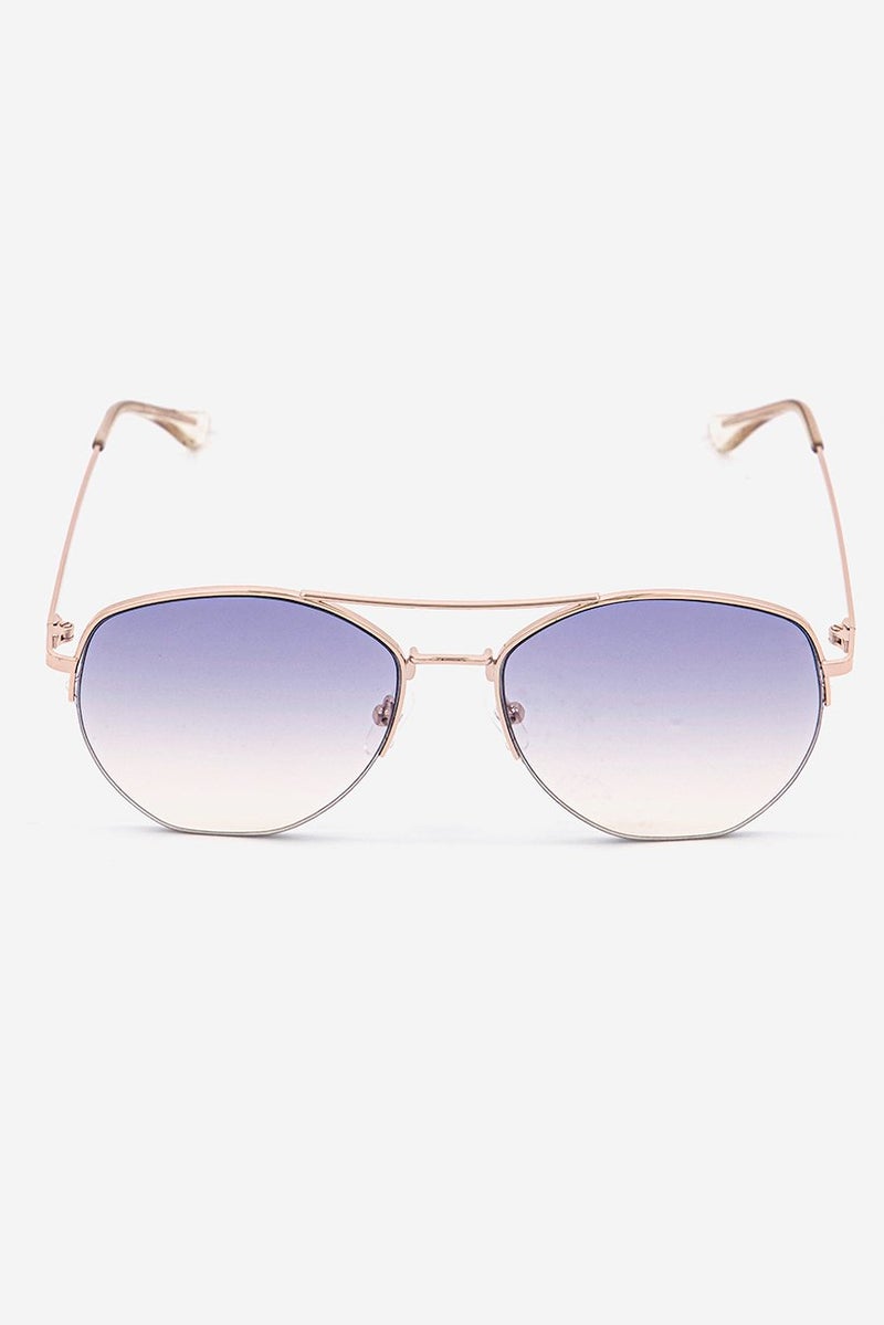 Women CK20121S Aviator Fashion Sunglasses, Sky Blue