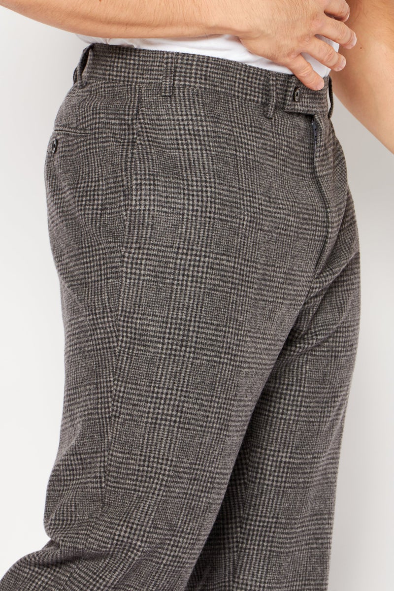 Men Classic Fit Heather Dress Pants, Grey Combo