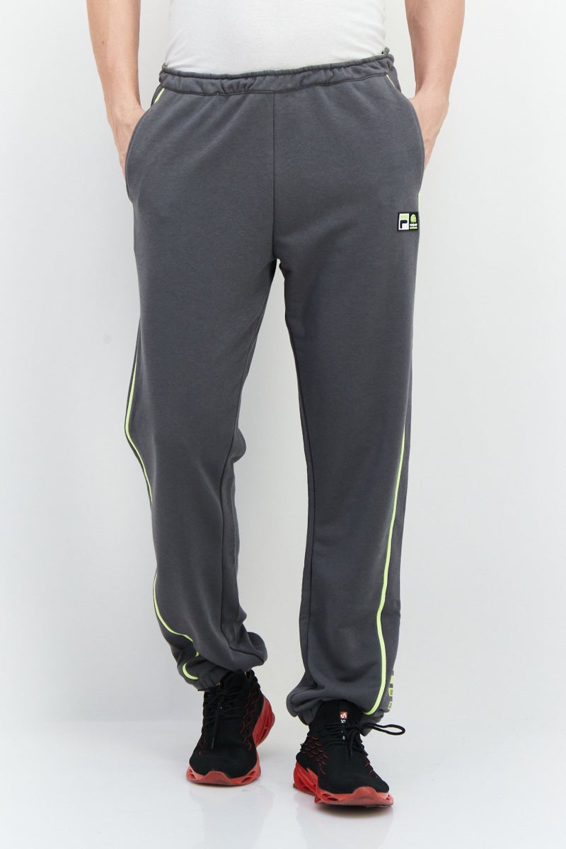Men Sportswear Fit Drawstring Training Sweatpants, Dark Grey