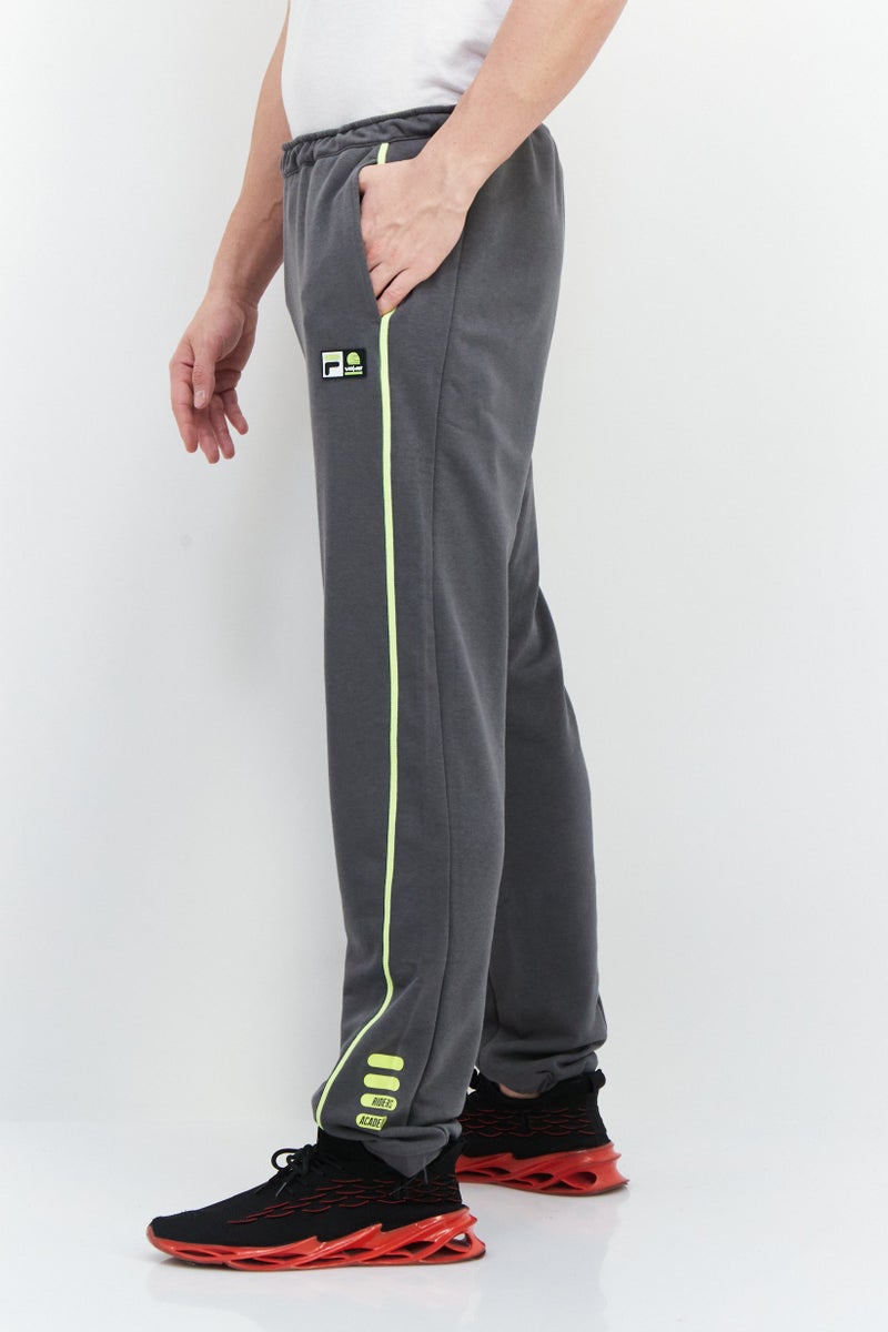 Men Sportswear Fit Drawstring Training Sweatpants, Dark Grey