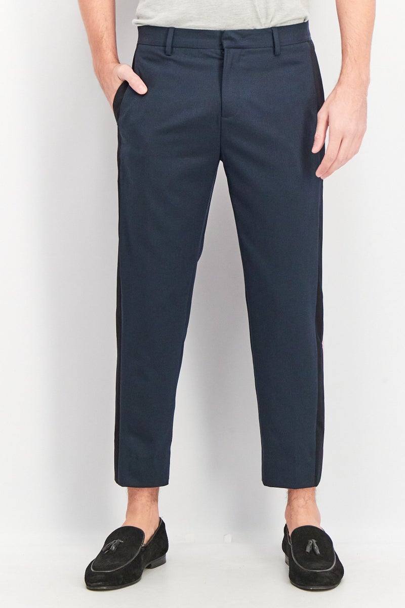 Men Houston Fit Colorblock Chino Pants, Navy