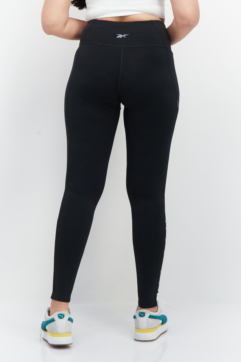 Women Sportswear Fit Running Leggings, Black