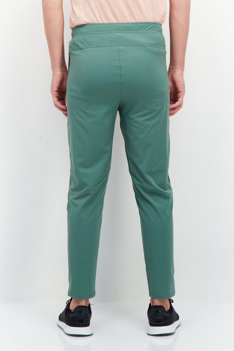Men Sportswear Fit Active Training Pants, Deep Green