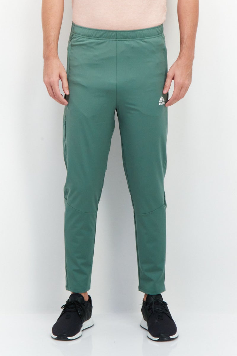 Men Sportswear Fit Active Training Pants, Deep Green