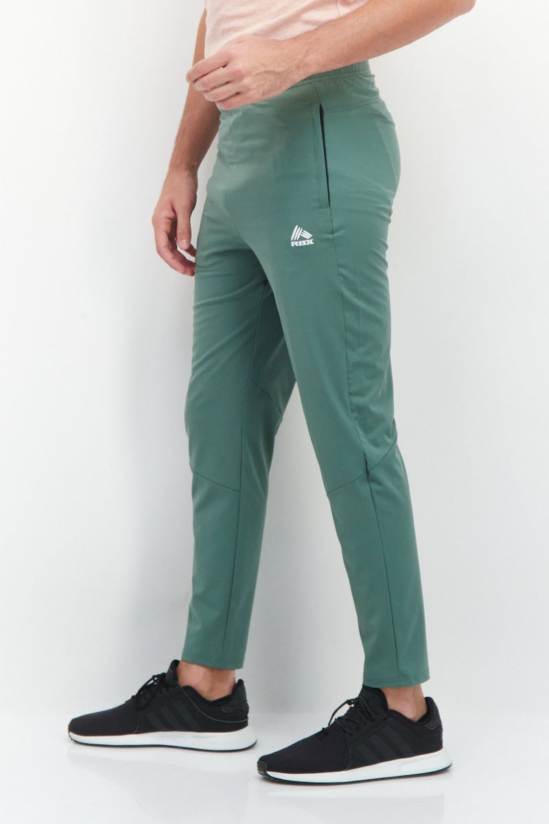 Men Sportswear Fit Active Training Pants, Deep Green