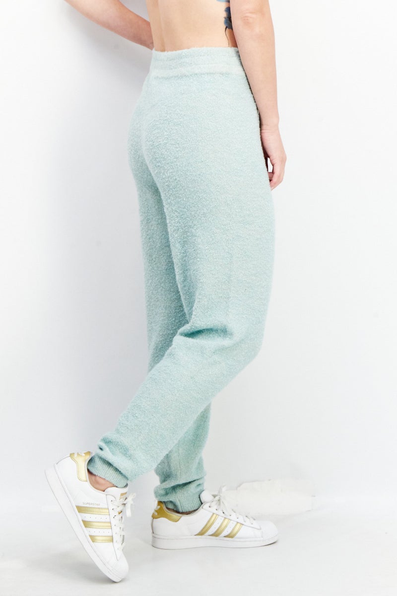Women Regular Fit High Rise Wide Leg Trouser, Mint Green
