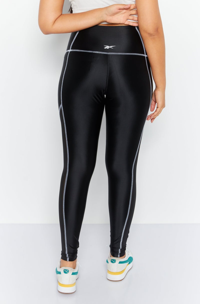 Women Tight Fit Pull-on Training Leggings, Black