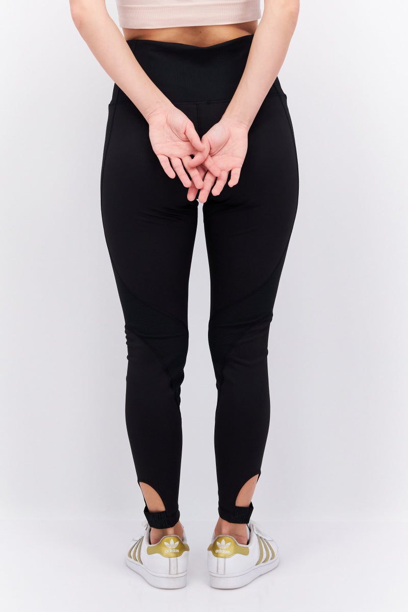 Women Tight Fit Training Leggings, Black