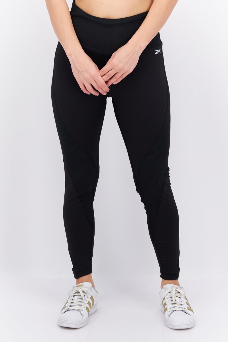 Women Tight Fit Training Leggings, Black