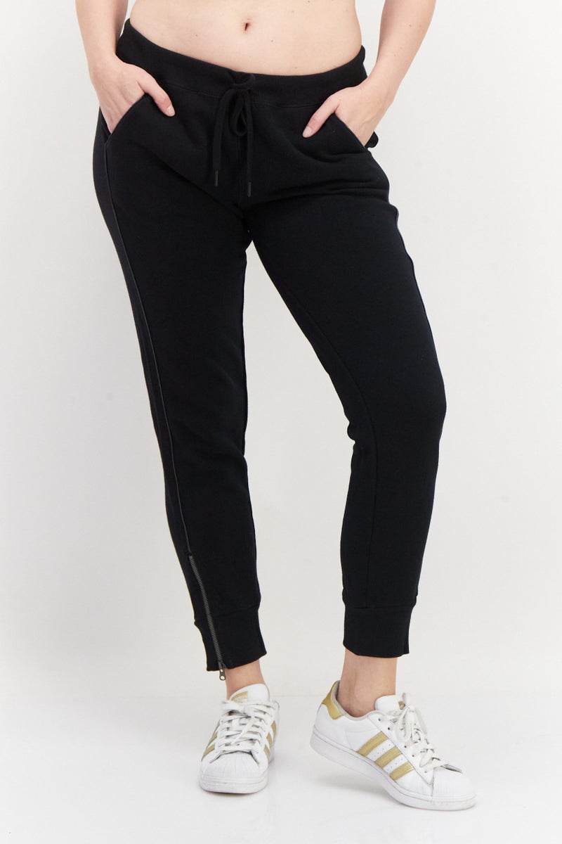 Women Sportswear Fit Running Sweatpants, Black