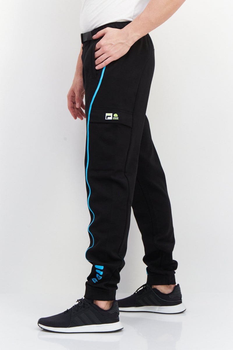 Men Sportswear Fit Brand Logo Training Sweatpant, Black