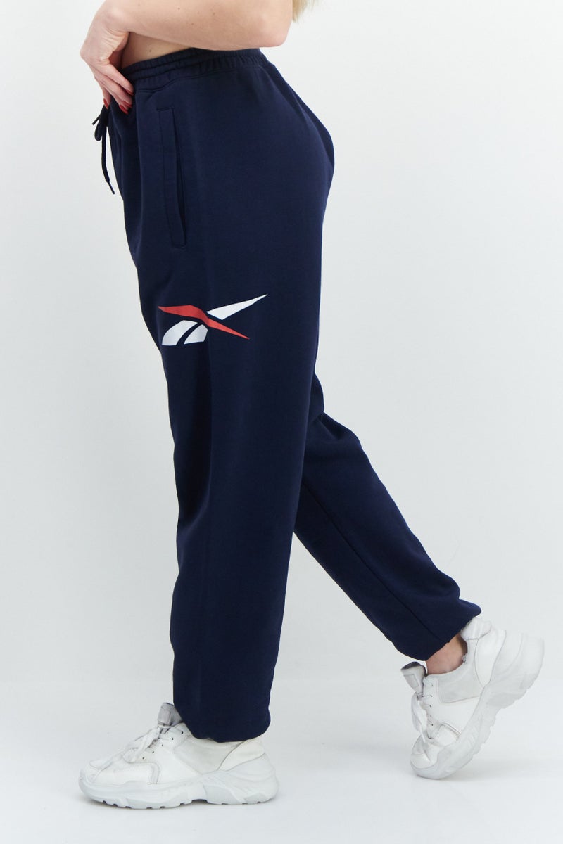 Women Sportswear Fit Plain Training Jogger Pants, Navy