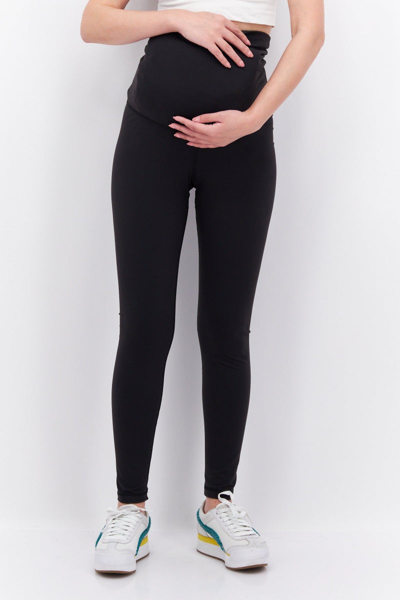 Maternity Sportswear Fit Outdoor Leggings, Black