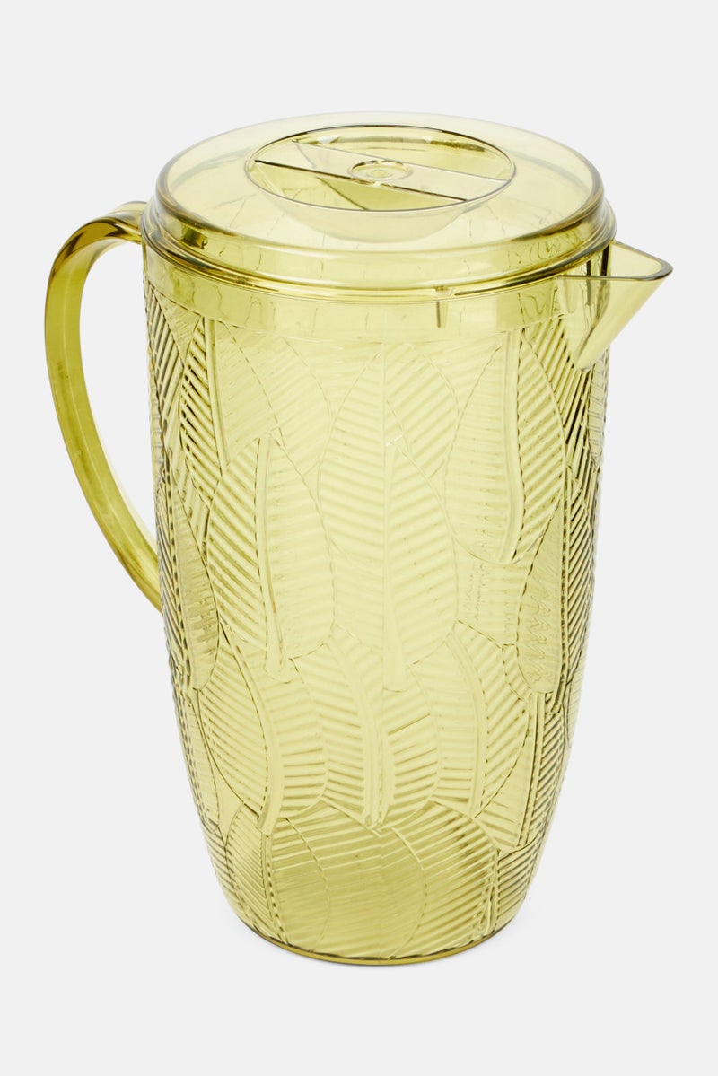 Plastic Water Jug With Lid 2500ml, Olive