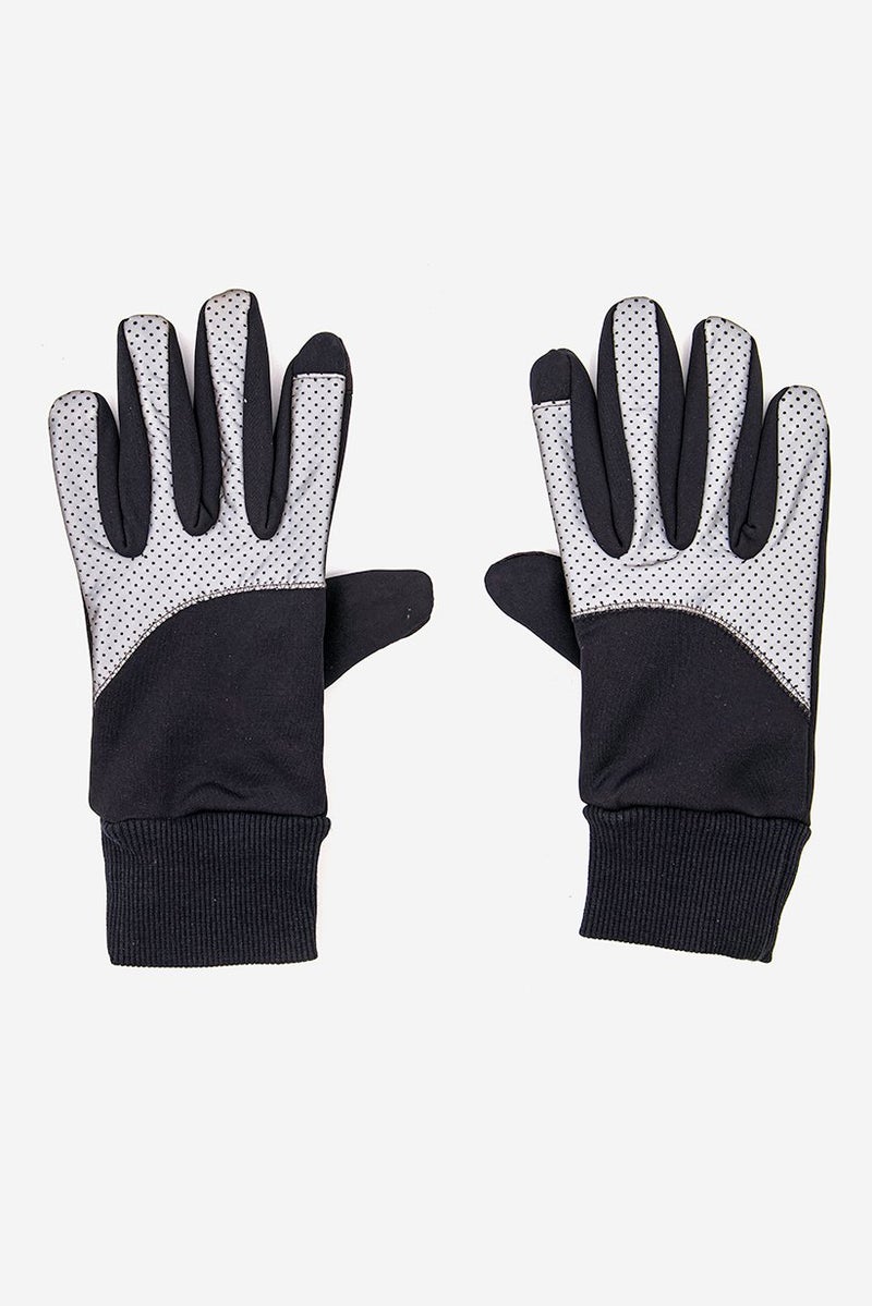 Reflective Wind Protection Gloves, Black