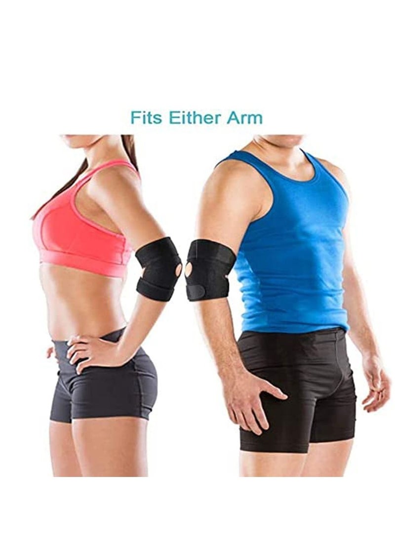 Adjustable Elbow Brace Support Neoprene Elbow Bandage Breathable Elbow Strap Fitness Elbow Splint for Golfers Elbow Tennis Elbow Arthritis Sports Injury and Provides Support